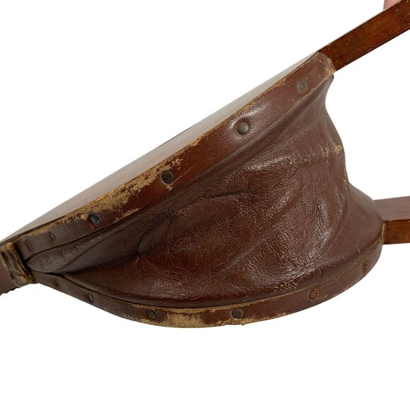 VTG Heart Hobnail Bellow Leather Wood Brass Made in Sweden Works *READ* - Picture 8 of 8